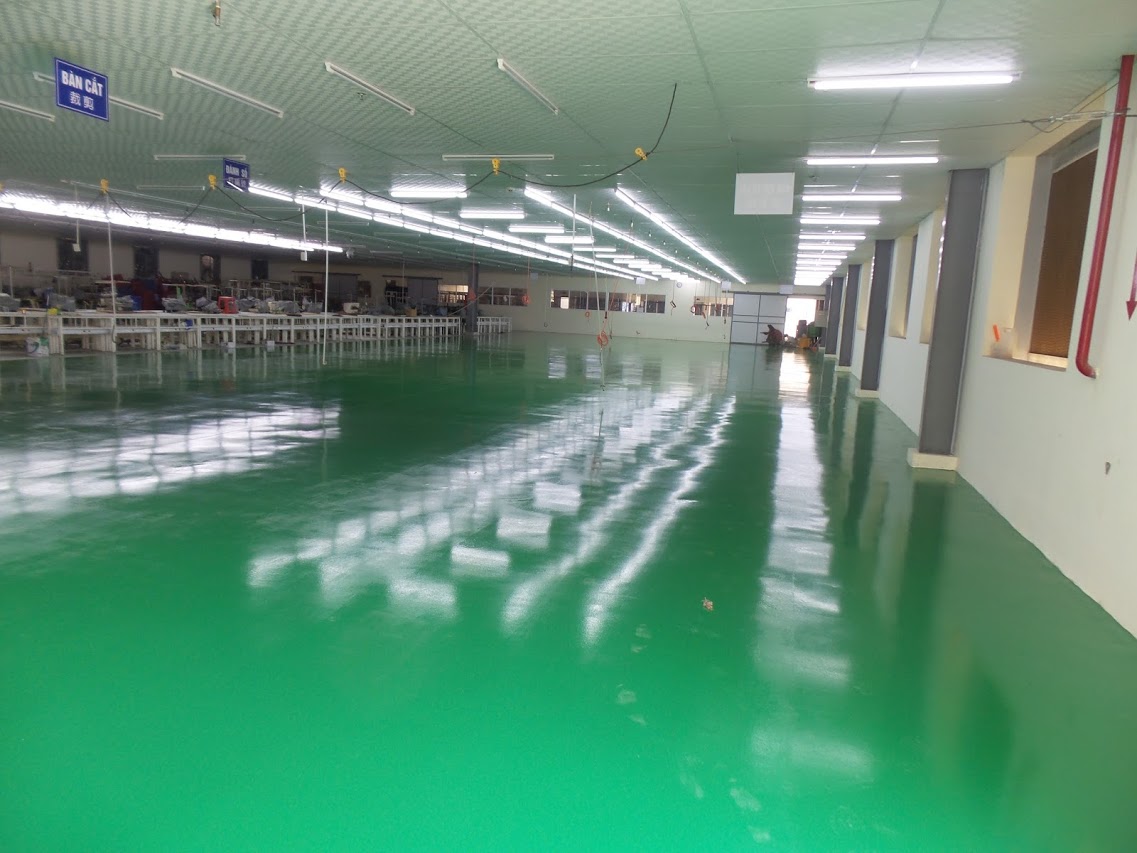 Làm sao để sơn epoxy tại KCN Dệt May Bình An