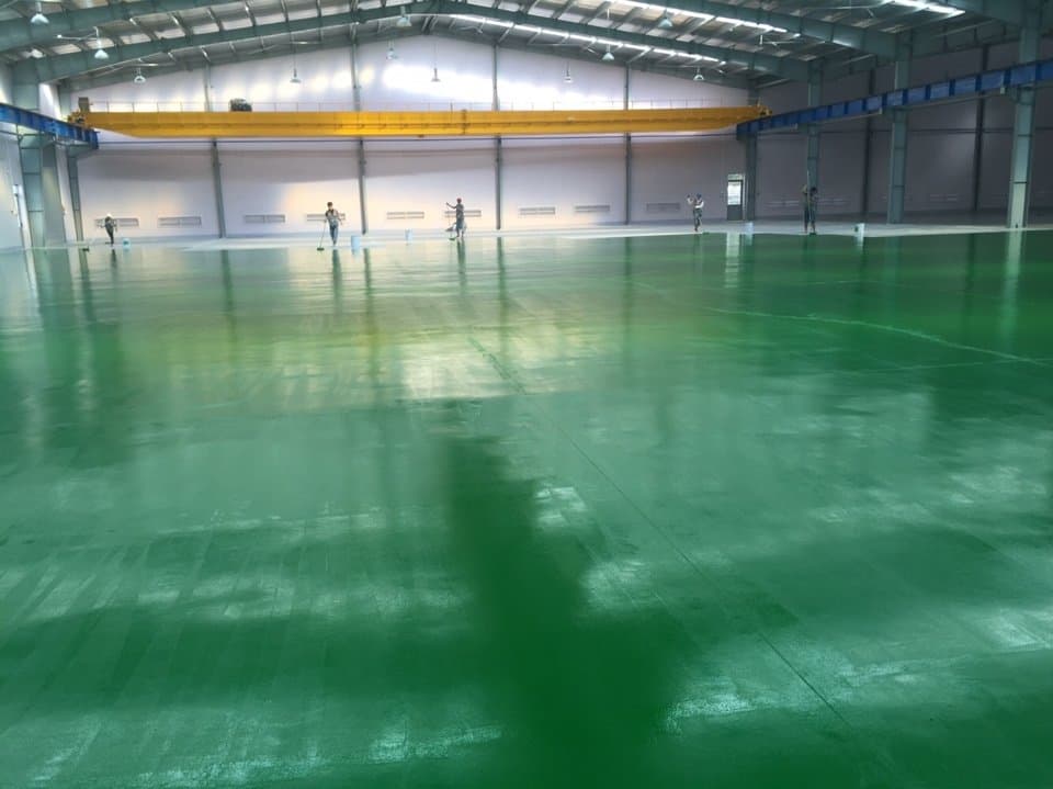 Thi Công Sơn Sàn Nền Epoxy