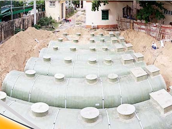 Bồn chứa nước thải composite, xử lý nước thải