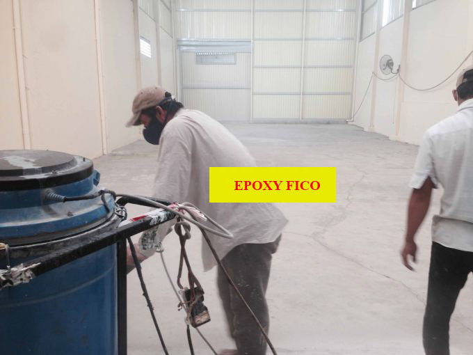 Sơn epoxy nhà xưởng bao bì Hoa Xuân