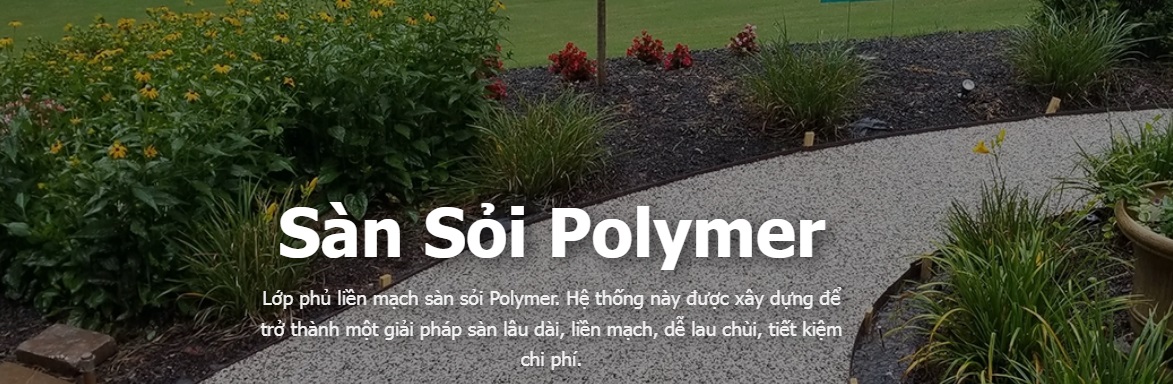 sàn sỏi polymer