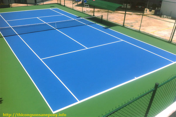 Sơn Sàn Sân Tennis Thi Đấu