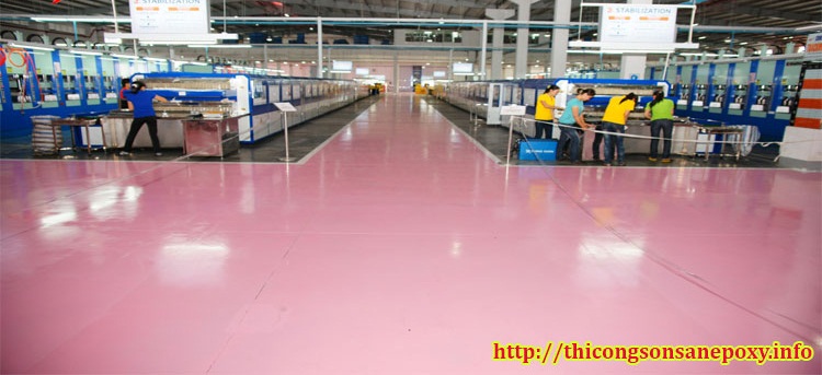 Thi công epoxy sơn nền nhà xưởng