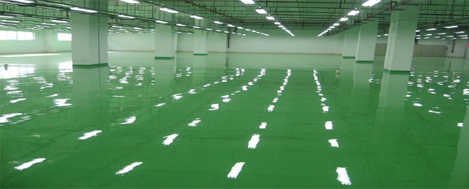 Thi công sơn sàn Epoxy tại nhà máy Asahi Intecc Hà Nội Co., Ltd