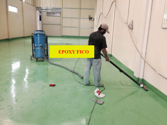 Sơn epoxy nhà xưởng bao bì Hoa Xuân