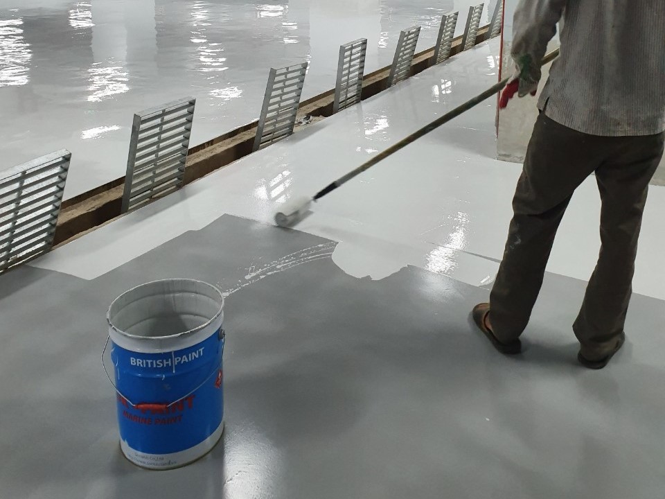 Báo Giá Thi Công Sơn Epoxy Hệ Lăn 