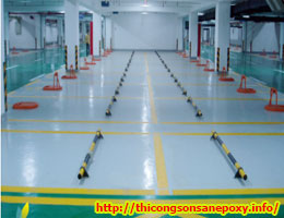 SƠN EPOXY KẺ VẠCH KHO NHÀ XƯỞNG