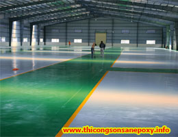 Sơn sàn nhà bằng sơn epoxy