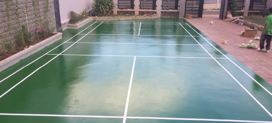 QUY TRÌNH THI CÔNG SƠN NỀN TENNIS