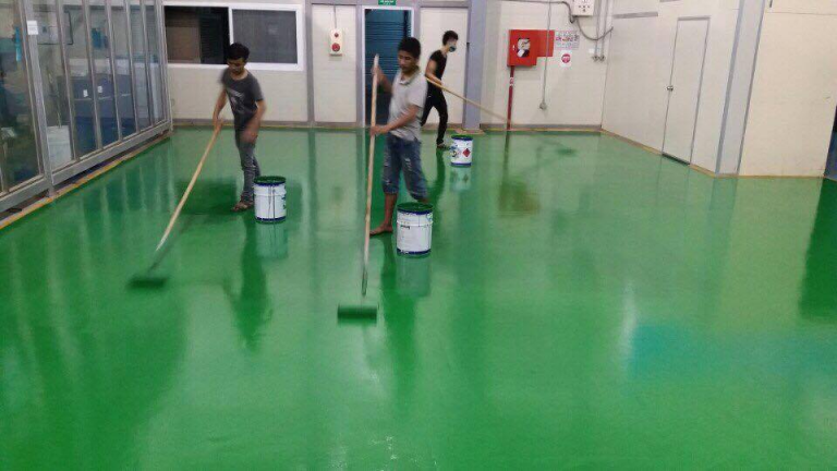 Sơn nền nhà xưởng epoxy tại Bến Lức