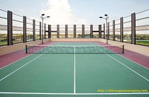 Sơn Sàn Sân Tennis Thi Đấu